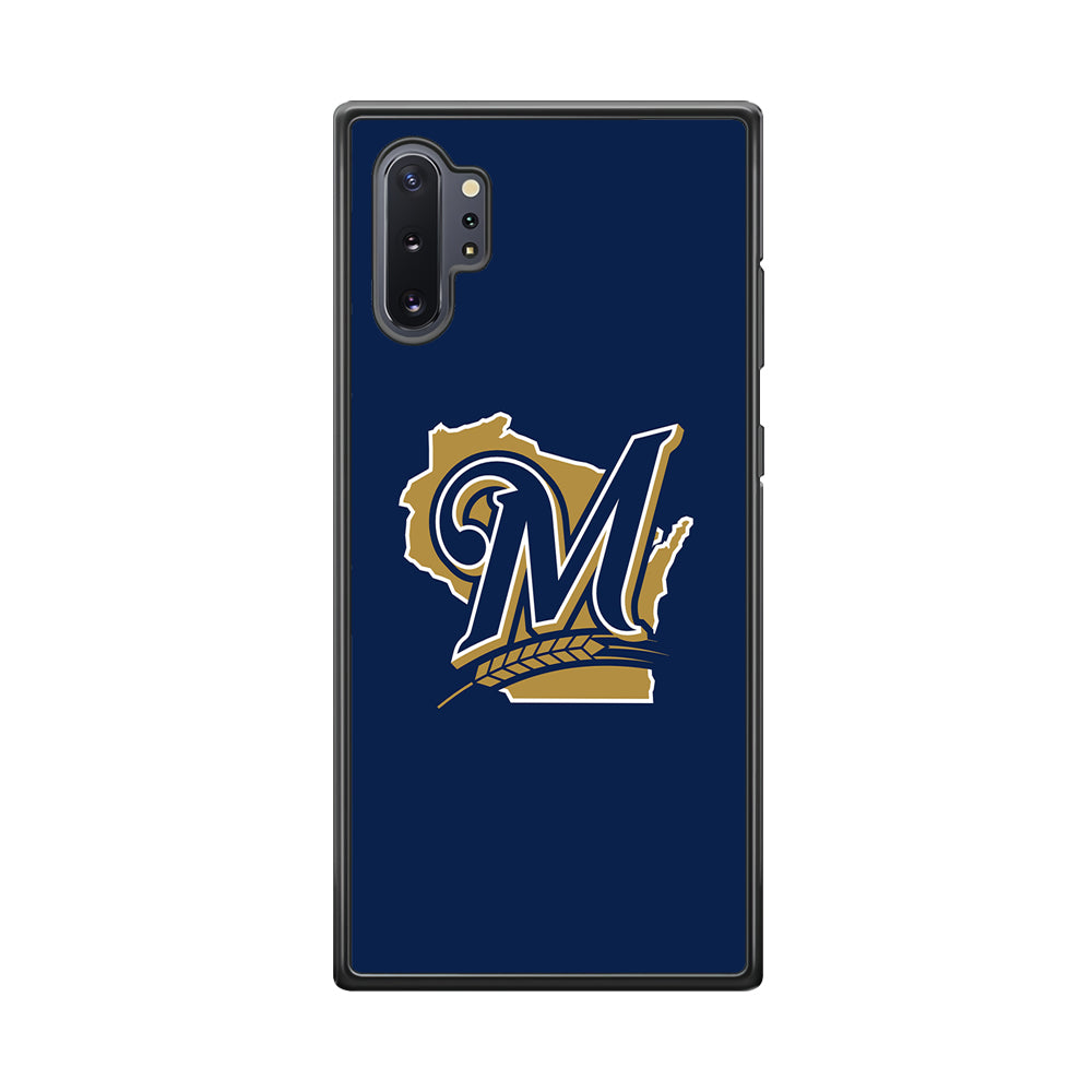 Baseball Milwaukee Brewers MLB 001 Samsung Galaxy Note 10 Plus Case-Phone Case-Rubber Black (2D Case)-Altracase