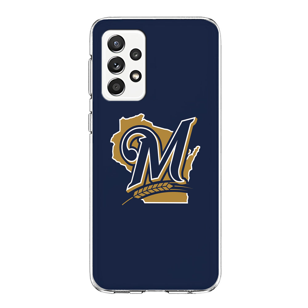 Baseball Milwaukee Brewers MLB 001 Samsung Galaxy A72 Case-Phone Case-Clear Soft Case-Altracase