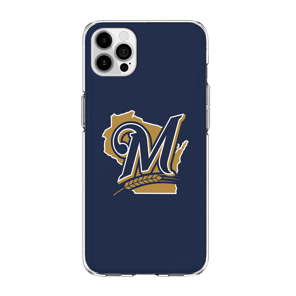 Baseball Milwaukee Brewers MLB 001 iPhone 14 Pro Case-Phone Case-Clear Soft Case-Altracase