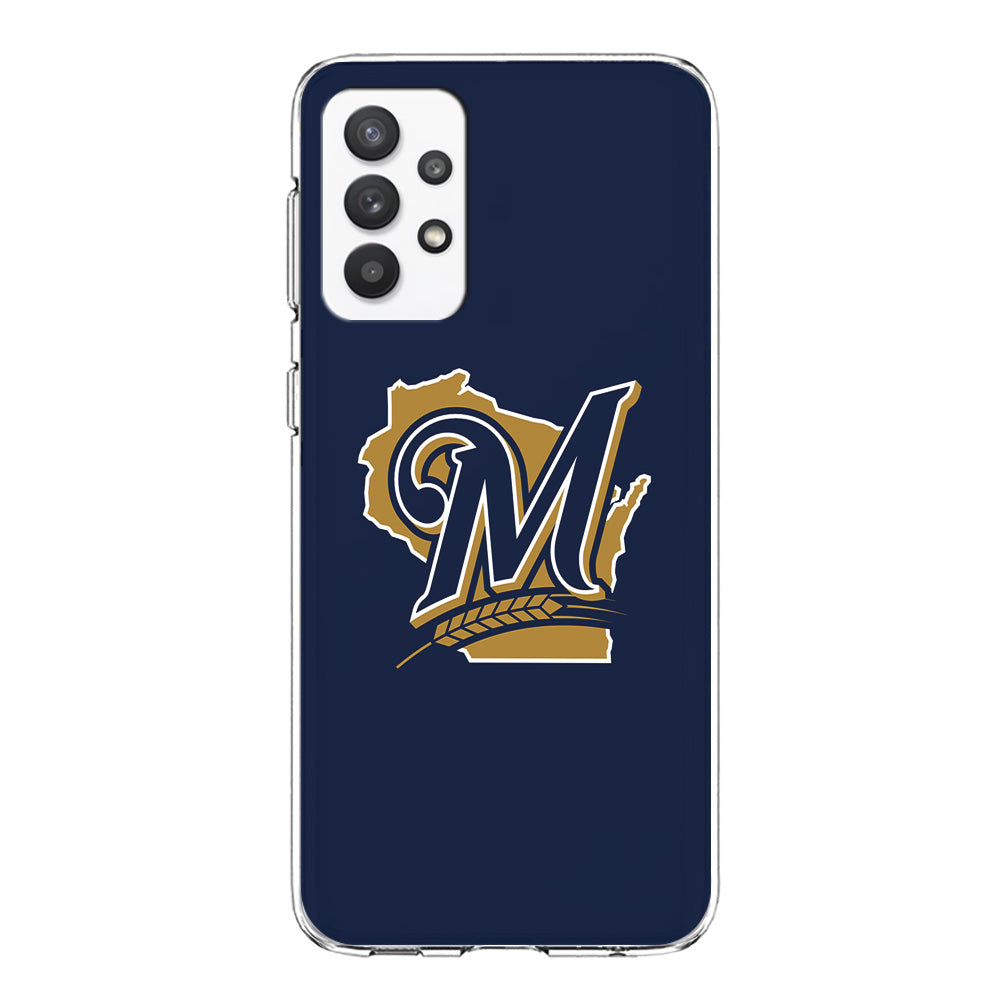 Baseball Milwaukee Brewers MLB 001 Samsung Galaxy A32 Case-Phone Case-Clear Soft Case-Altracase