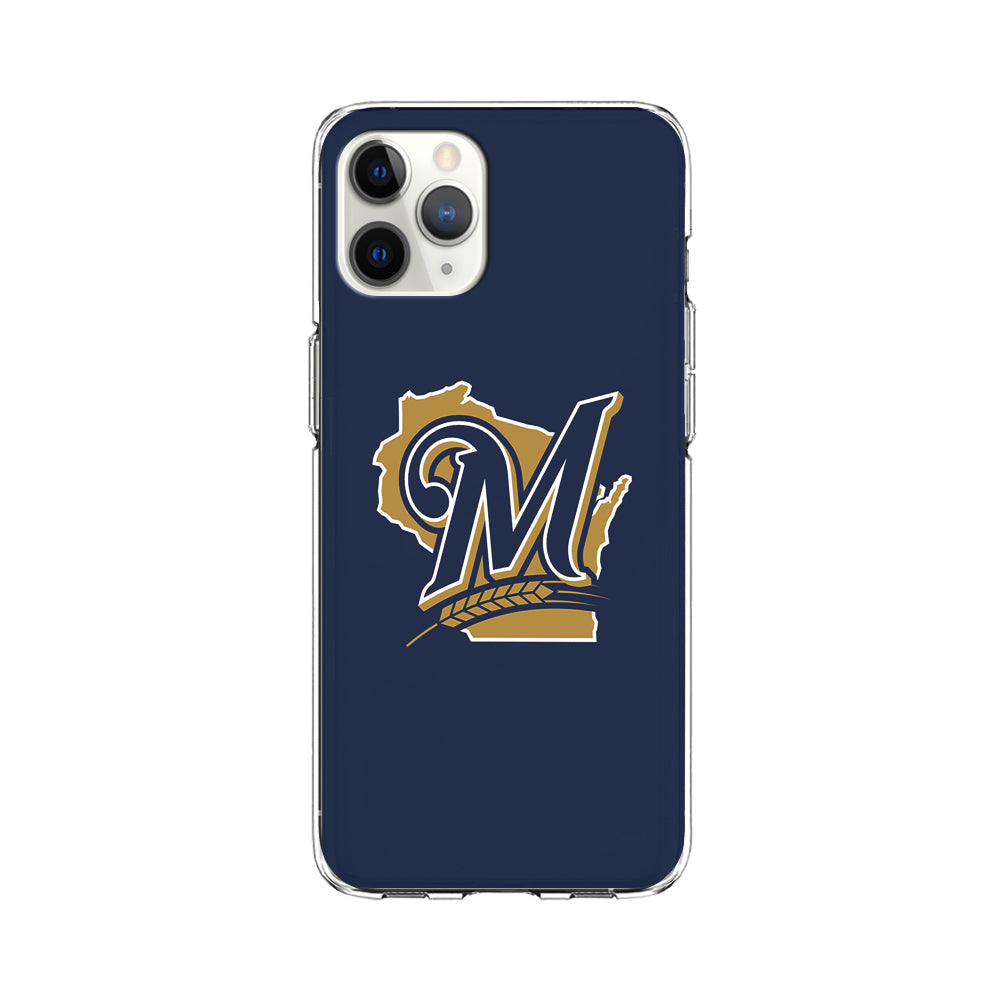 Baseball Milwaukee Brewers MLB 001 iPhone 11 Pro Case-Phone Case-Clear Soft Case-Altracase