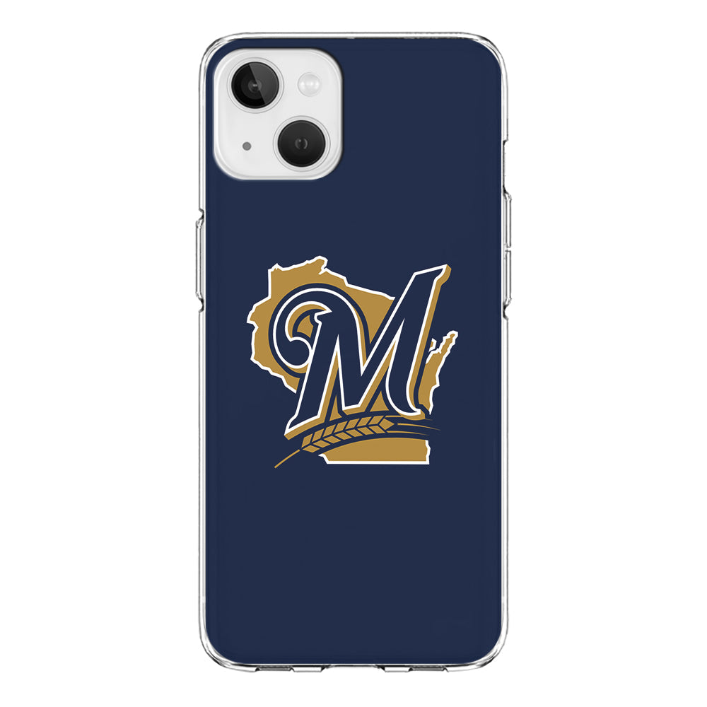 Baseball Milwaukee Brewers MLB 001 iPhone 14 Case-Phone Case-Clear Soft Case-Altracase
