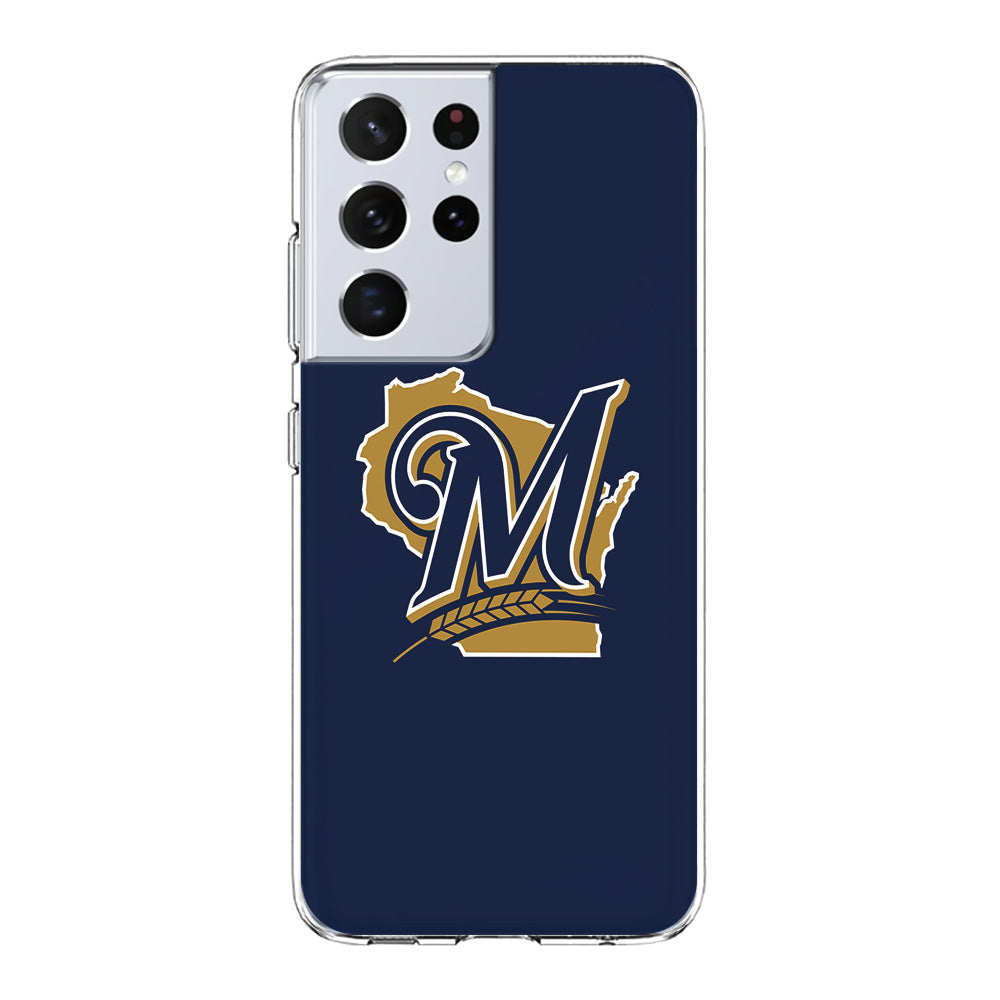 Baseball Milwaukee Brewers MLB 001 Samsung Galaxy S23 Ultra Case-Phone Case-Clear Soft Case-Altracase