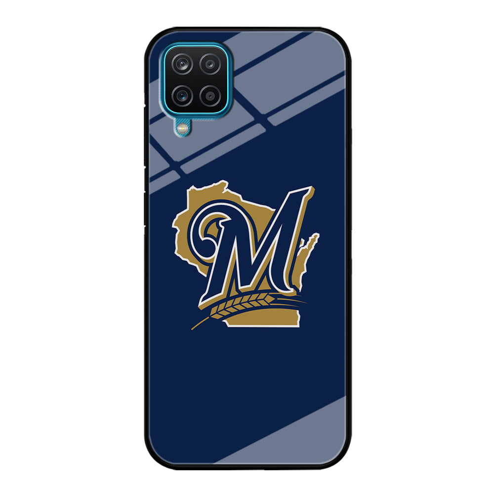 Baseball Milwaukee Brewers MLB 001 Samsung Galaxy A12 Case-Phone Case-Tempered Glass Case-Altracase