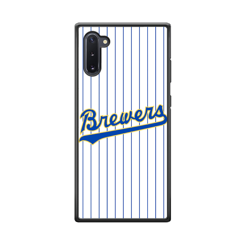 Baseball Milwaukee Brewers MLB 002 Samsung Galaxy Note 10 Case-Phone Case-Rubber Black (2D Case)-Altracase