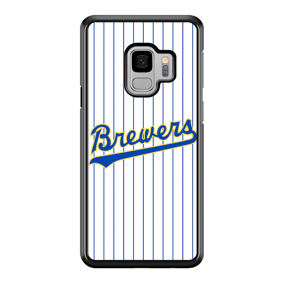 Baseball Milwaukee Brewers MLB 002 Samsung Galaxy S9 Case-Phone Case-Rubber Black (2D Case)-Altracase