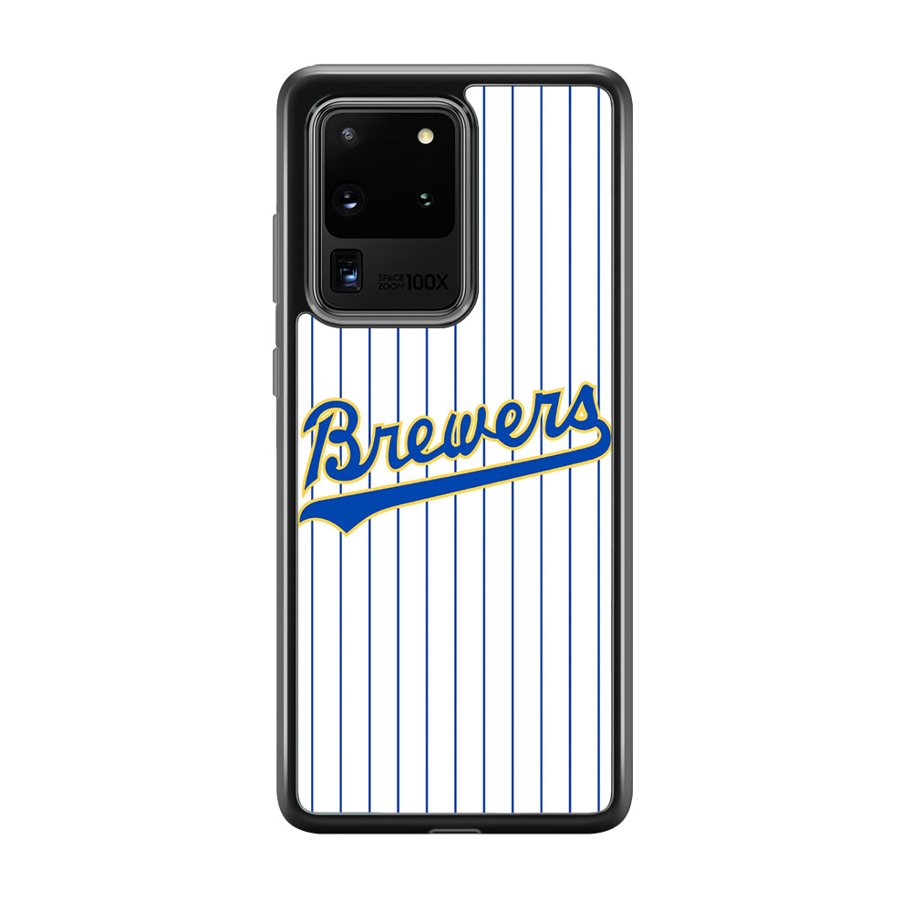 Baseball Milwaukee Brewers MLB 002 Samsung Galaxy S20 Ultra Case-Phone Case-Tempered Glass Case-Altracase