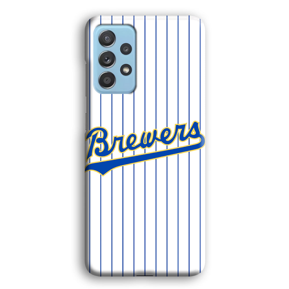 Baseball Milwaukee Brewers MLB 002 Samsung Galaxy A72 Case-Phone Case-3D Case-Altracase