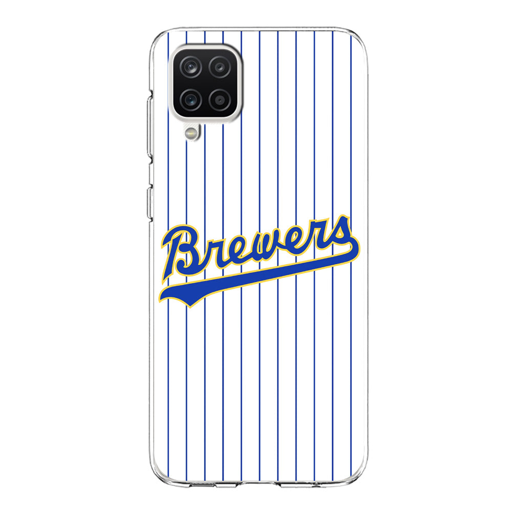 Baseball Milwaukee Brewers MLB 002 Samsung Galaxy A12 Case-Phone Case-Clear Soft Case-Altracase