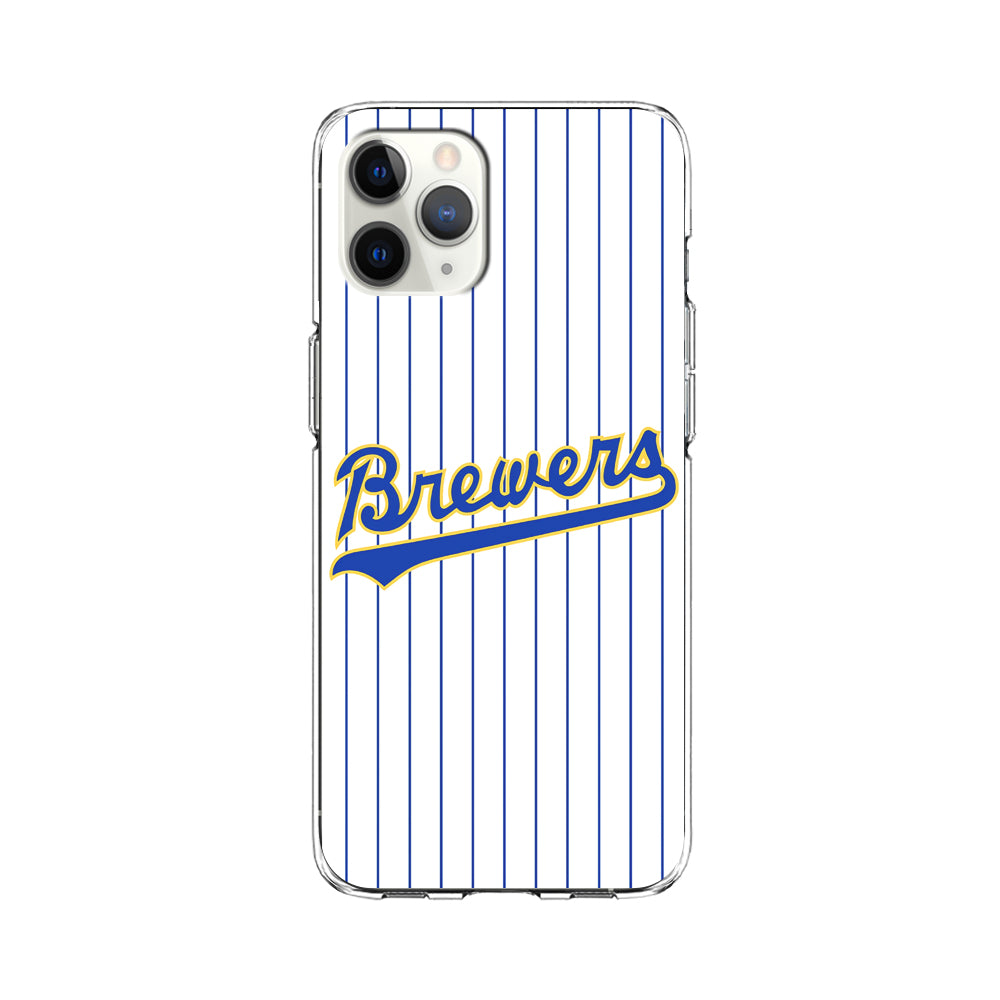 Baseball Milwaukee Brewers MLB 002 iPhone 11 Pro Case-Phone Case-Clear Soft Case-Altracase