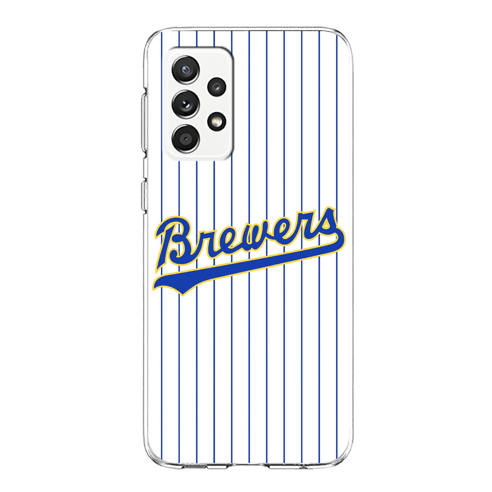 Baseball Milwaukee Brewers MLB 002 Samsung Galaxy A72 Case-Phone Case-Clear Soft Case-Altracase