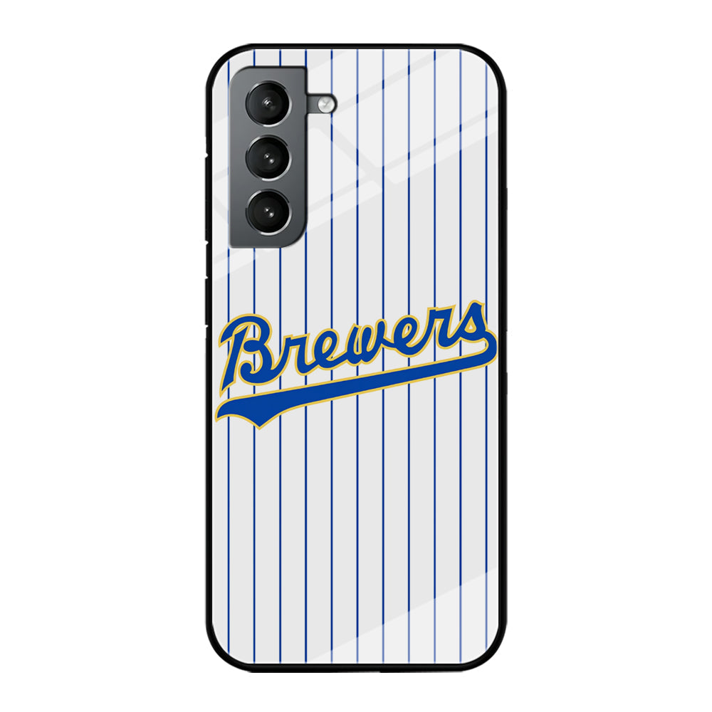 Baseball Milwaukee Brewers MLB 002 Samsung Galaxy S24 Plus Case-Phone Case-Tempered Glass Case-Altracase