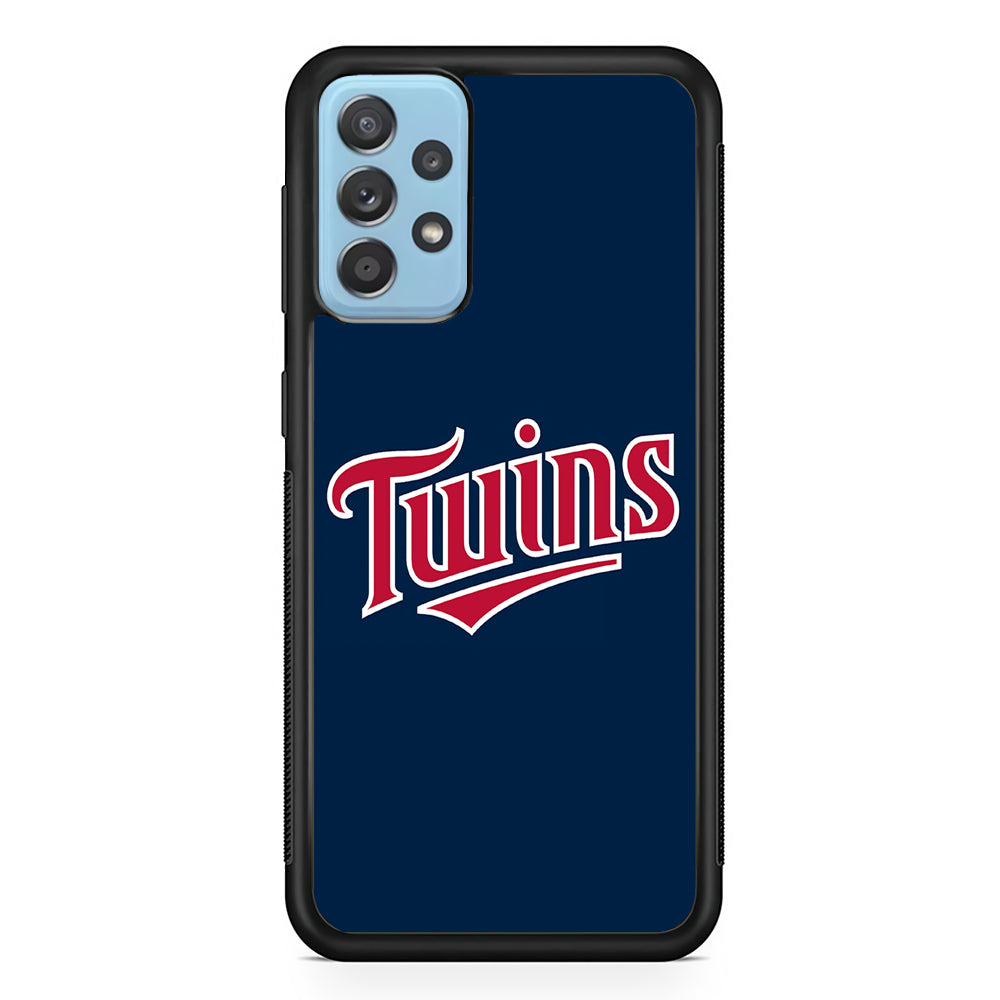 Baseball Minnesota Twins MLB 001 Samsung Galaxy A52 Case-Phone Case-Rubber Black (2D Case)-Altracase