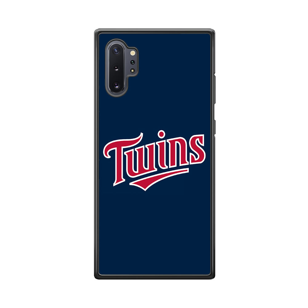 Baseball Minnesota Twins MLB 001 Samsung Galaxy Note 10 Plus Case-Phone Case-Rubber Black (2D Case)-Altracase