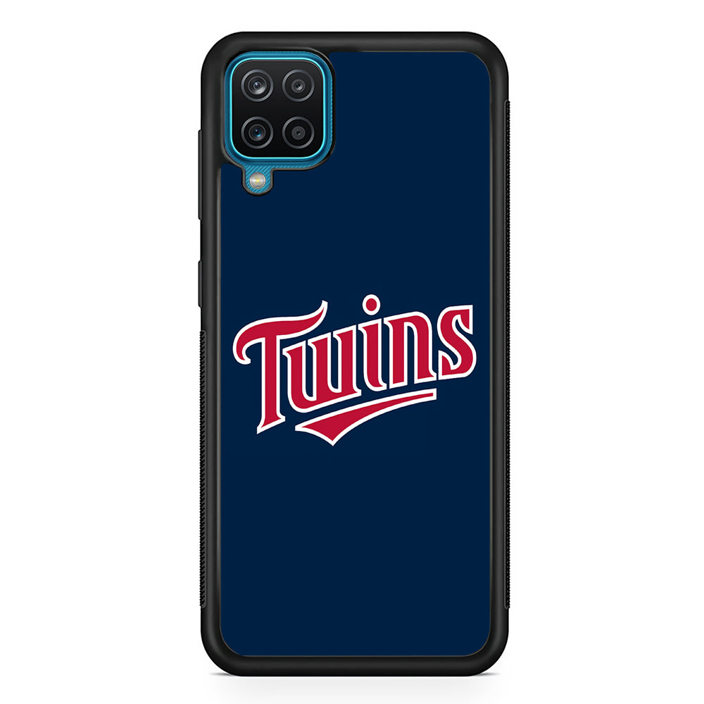 Baseball Minnesota Twins MLB 001 Samsung Galaxy A12 Case-Phone Case-Rubber Black (2D Case)-Altracase