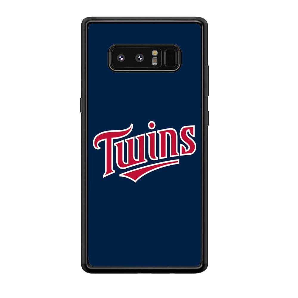 Baseball Minnesota Twins MLB 001 Samsung Galaxy Note 8 Case-Phone Case-Rubber Black (2D Case)-Altracase