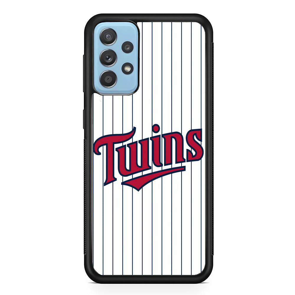 Baseball Minnesota Twins MLB 002 Samsung Galaxy A72 Case-Phone Case-Rubber Black (2D Case)-Altracase