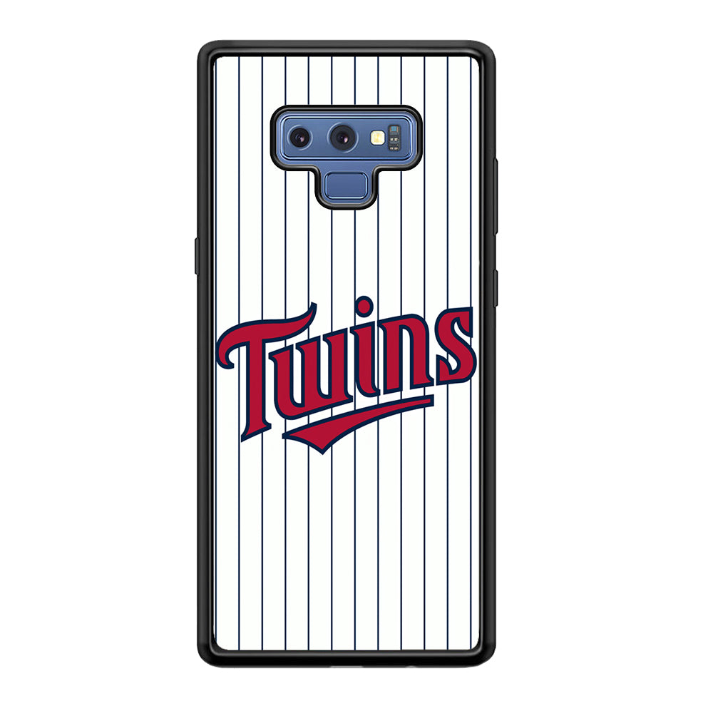 Baseball Minnesota Twins MLB 002 Samsung Galaxy Note 9 Case-Phone Case-Rubber Black (2D Case)-Altracase