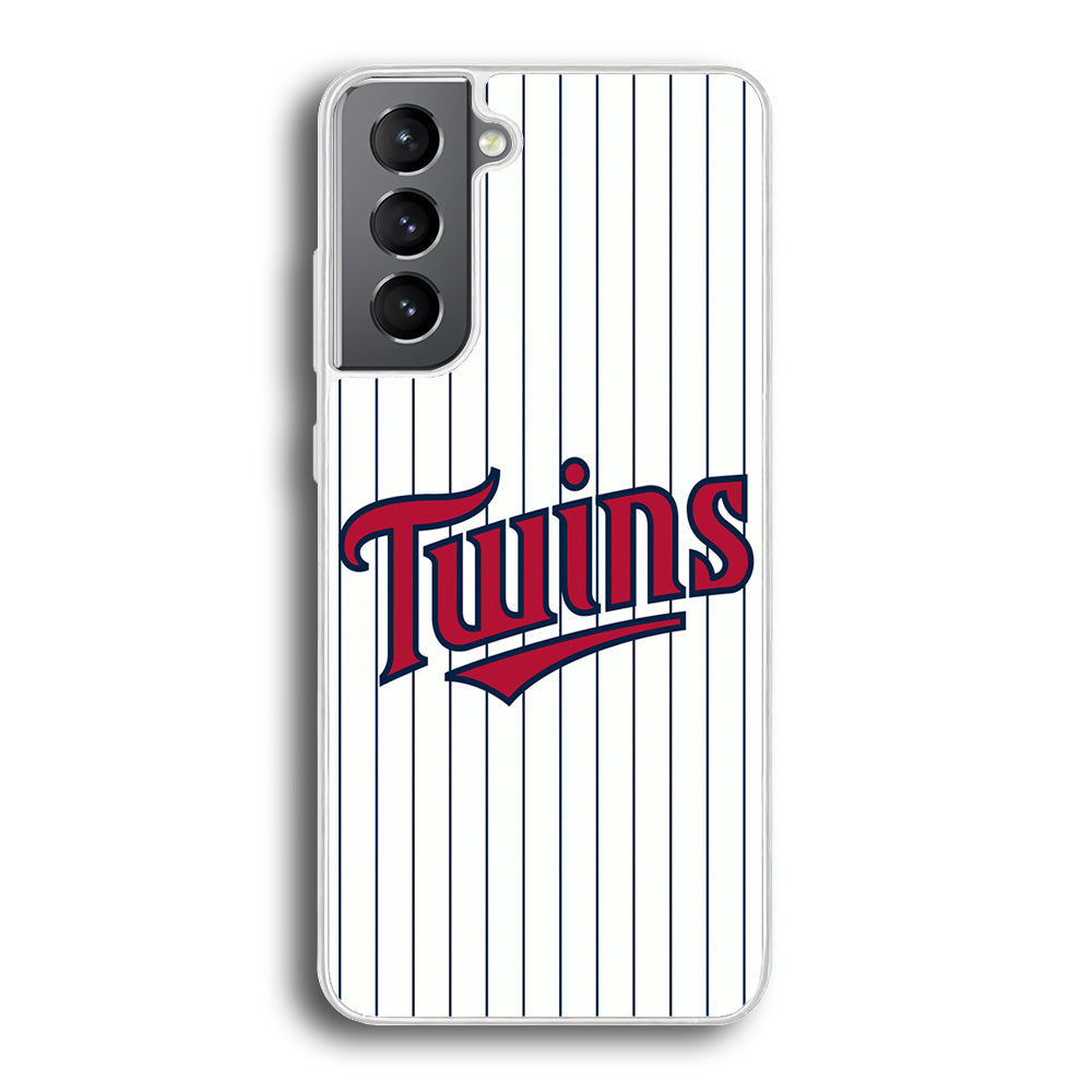 Baseball Minnesota Twins MLB 002 Samsung Galaxy S21 Plus Case-Phone Case-Rubber White (2D Case)-Altracase
