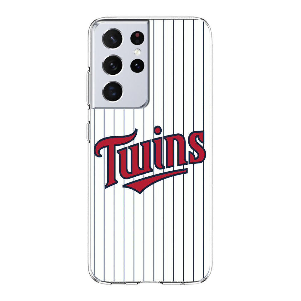 Baseball Minnesota Twins MLB 002 Samsung Galaxy S24 Ultra Case-Phone Case-Clear Soft Case-Altracase