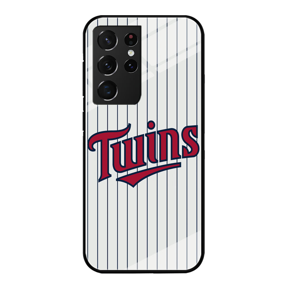 Baseball Minnesota Twins MLB 002 Samsung Galaxy S23 Ultra Case-Phone Case-Tempered Glass Case-Altracase