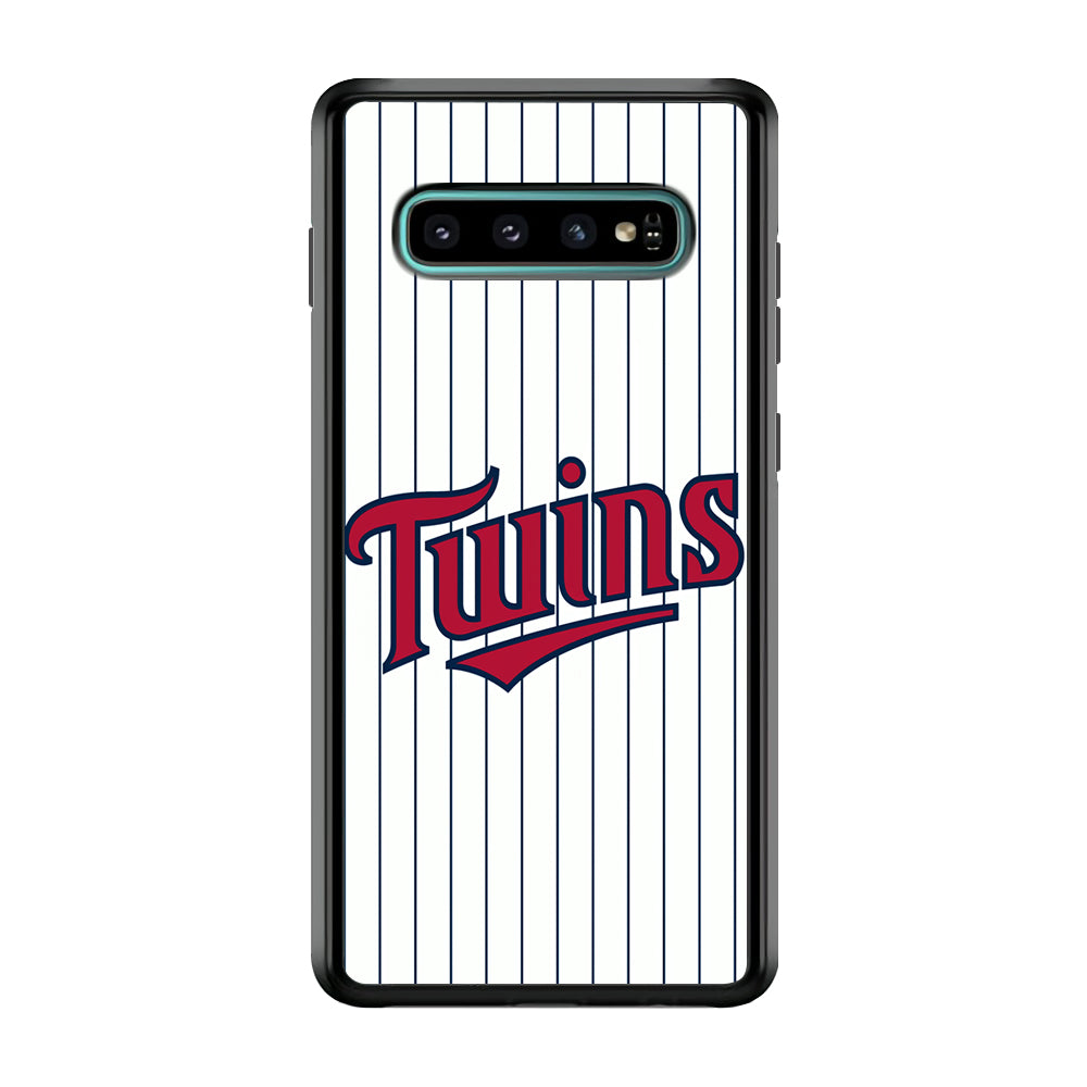 Baseball Minnesota Twins MLB 002 Samsung Galaxy S10 Plus Case-Phone Case-Rubber White (2D Case)-Altracase