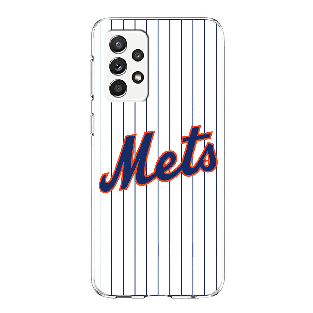 Baseball New York Mets MLB 001 Samsung Galaxy A52 Case-Phone Case-Clear Soft Case-Altracase