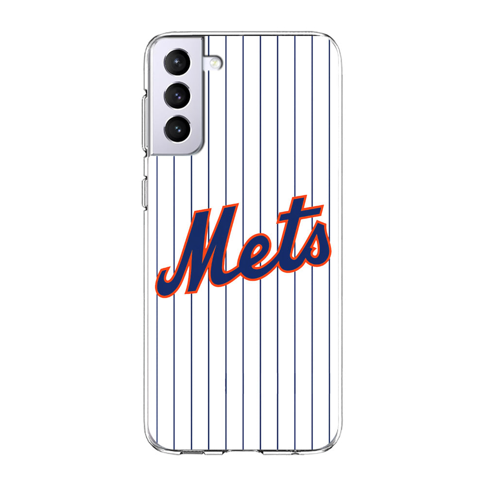 Baseball New York Mets MLB 001 Samsung Galaxy S21 Plus Case-Phone Case-Clear Soft Case-Altracase