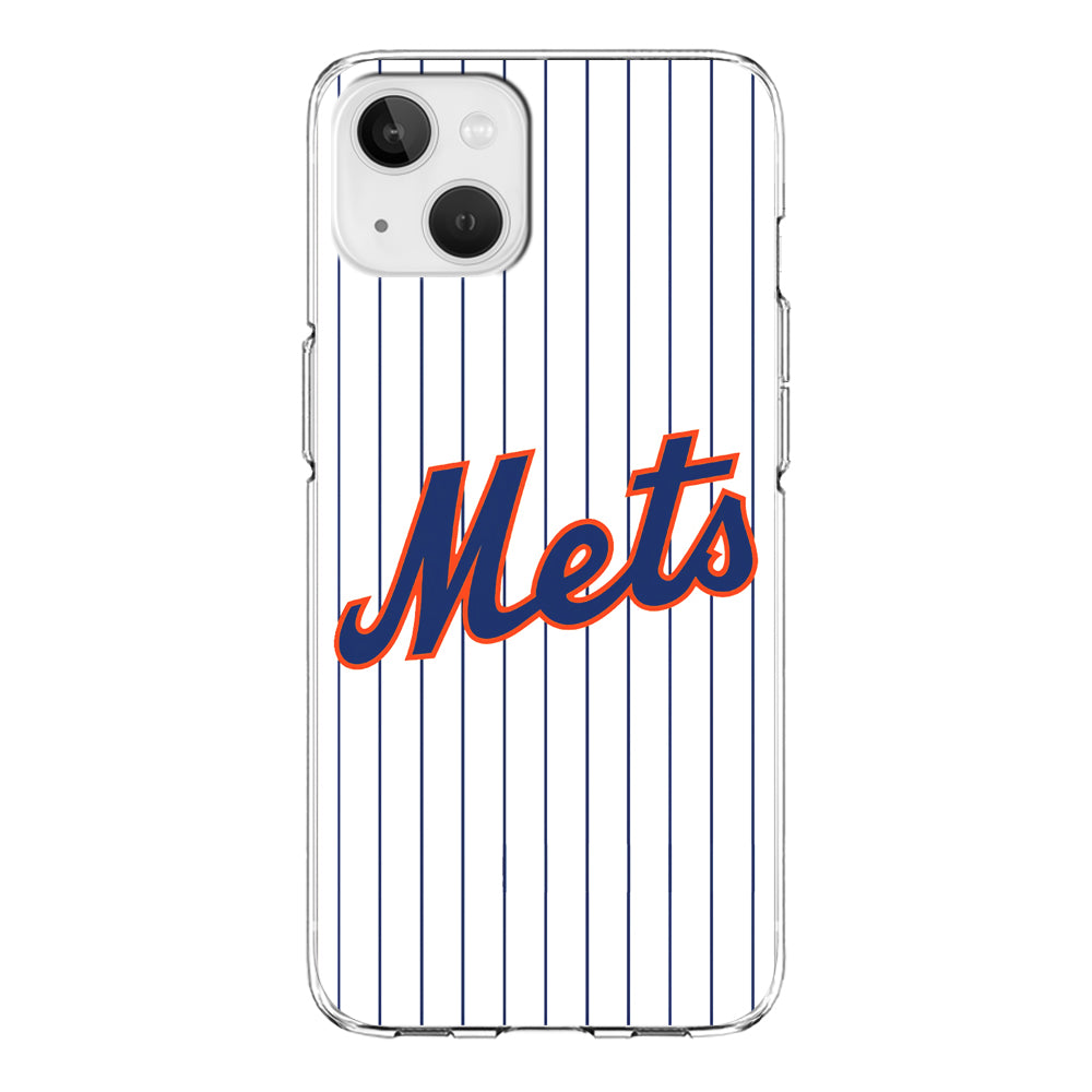 Baseball New York Mets MLB 001 iPhone 15 Plus Case-Phone Case-Clear Soft Case-Altracase