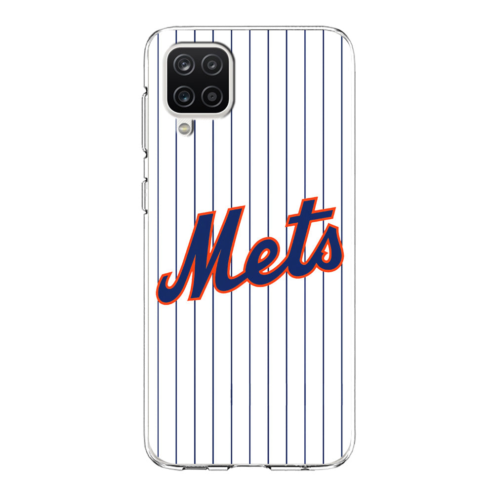 Baseball New York Mets MLB 001 Samsung Galaxy A12 Case-Phone Case-Clear Soft Case-Altracase
