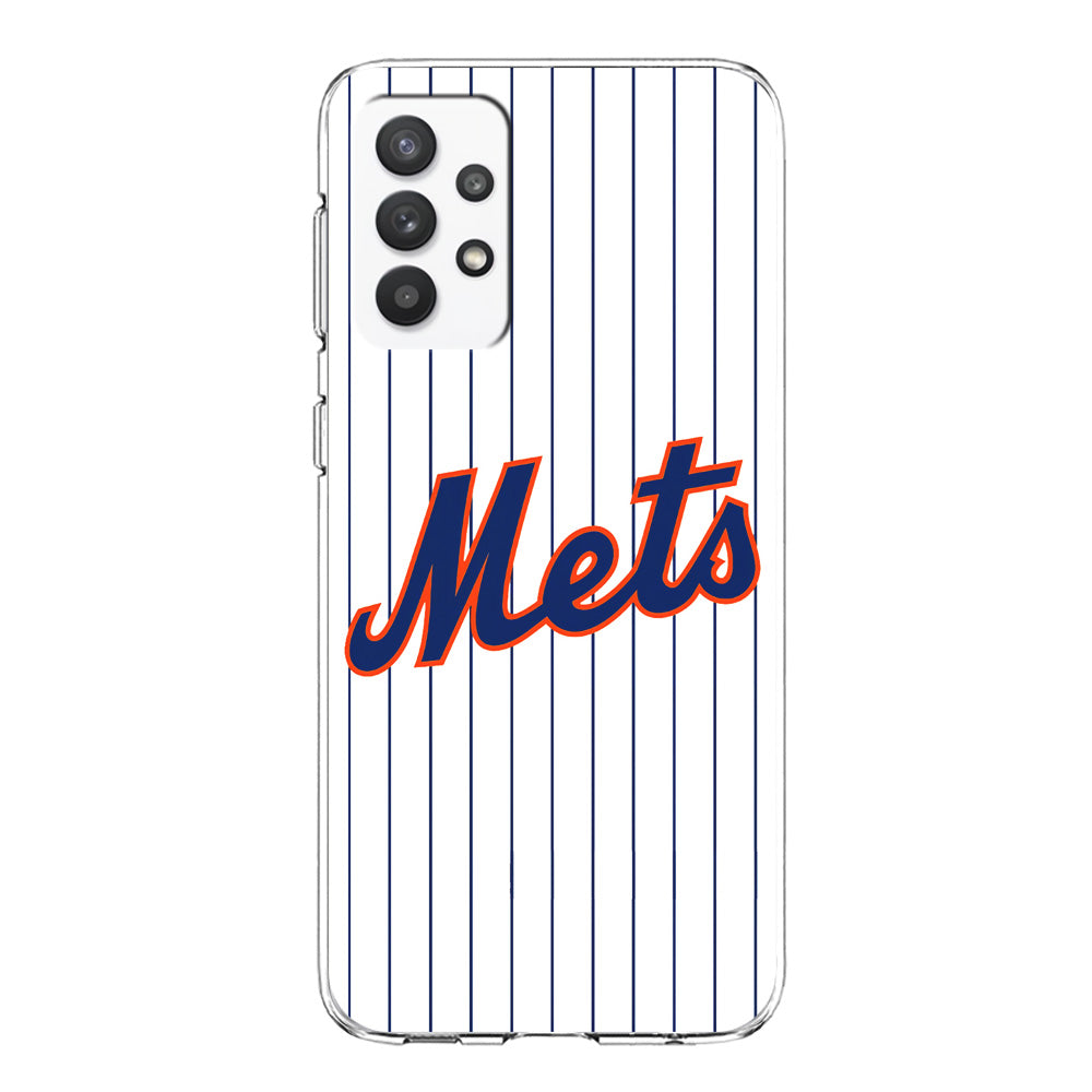 Baseball New York Mets MLB 001 Samsung Galaxy A32 Case-Phone Case-Clear Soft Case-Altracase