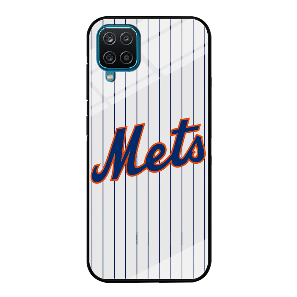 Baseball New York Mets MLB 001 Samsung Galaxy A12 Case-Phone Case-Tempered Glass Case-Altracase