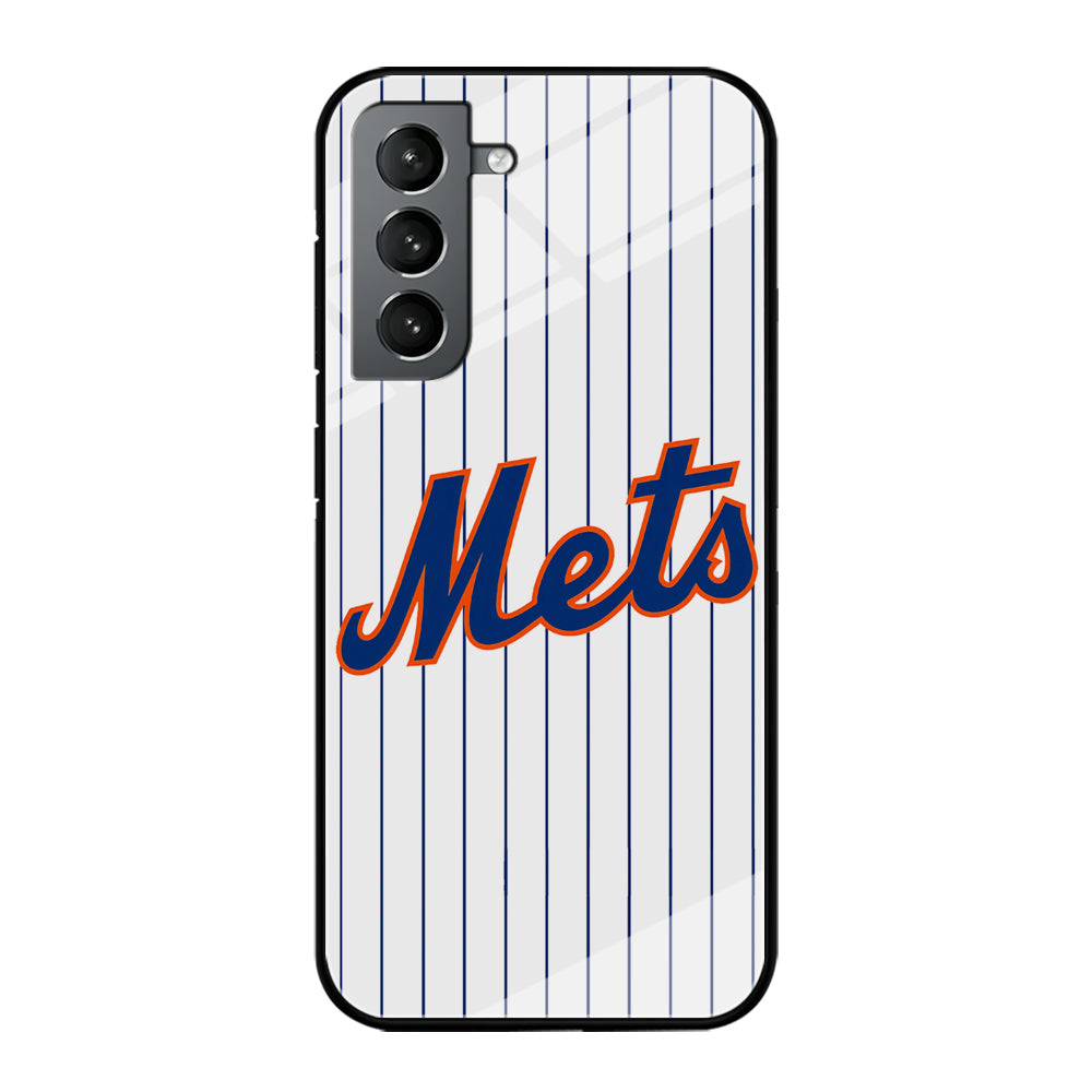 Baseball New York Mets MLB 001 Samsung Galaxy S21 Plus Case-Phone Case-Tempered Glass Case-Altracase