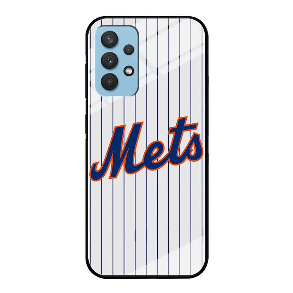 Baseball New York Mets MLB 001 Samsung Galaxy A32 Case-Phone Case-Tempered Glass Case-Altracase