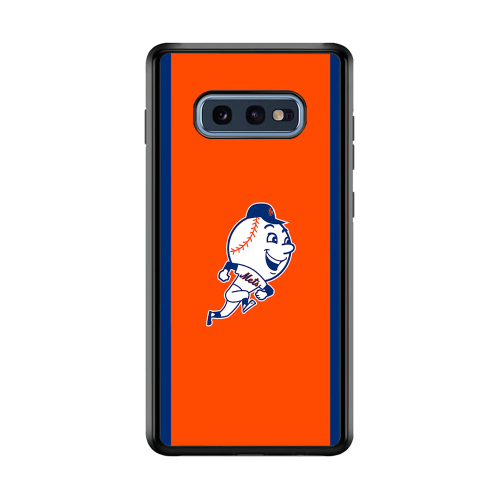 Baseball New York Mets MLB 002 Samsung Galaxy S10E Case-Phone Case-Rubber Black (2D Case)-Altracase