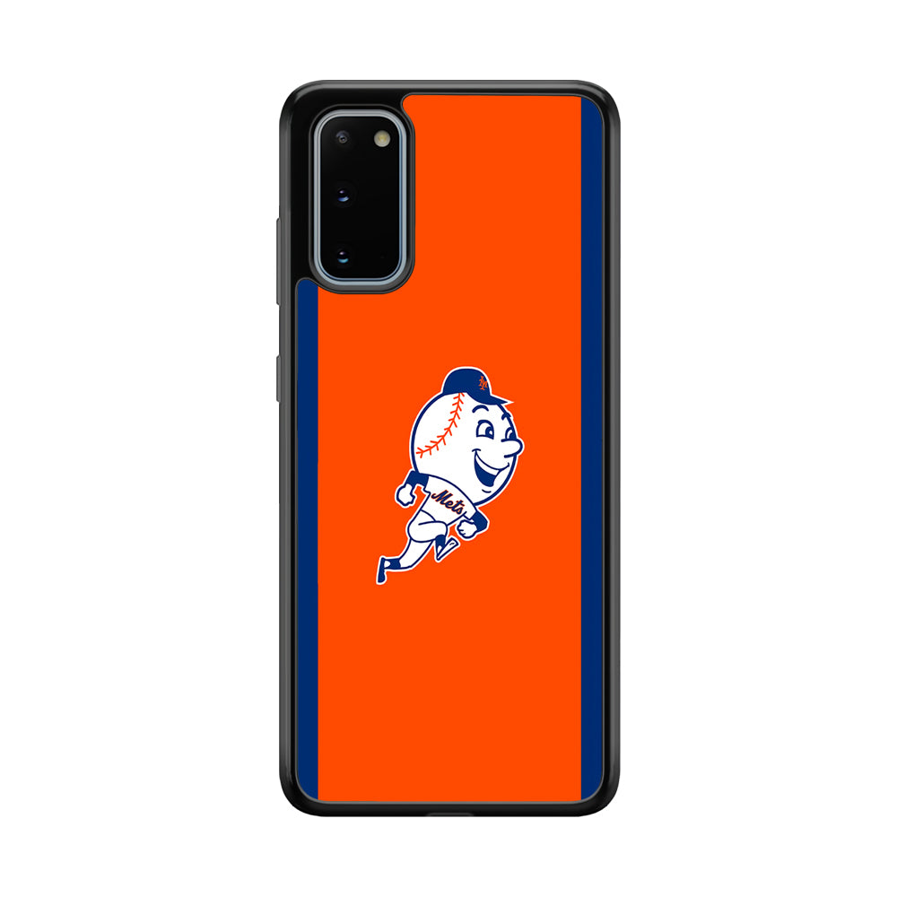 Baseball New York Mets MLB 002 Samsung Galaxy S20 Case-Phone Case-Rubber Black (2D Case)-Altracase