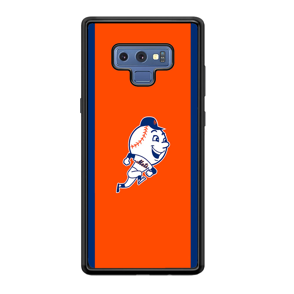 Baseball New York Mets MLB 002 Samsung Galaxy Note 9 Case-Phone Case-Rubber Black (2D Case)-Altracase