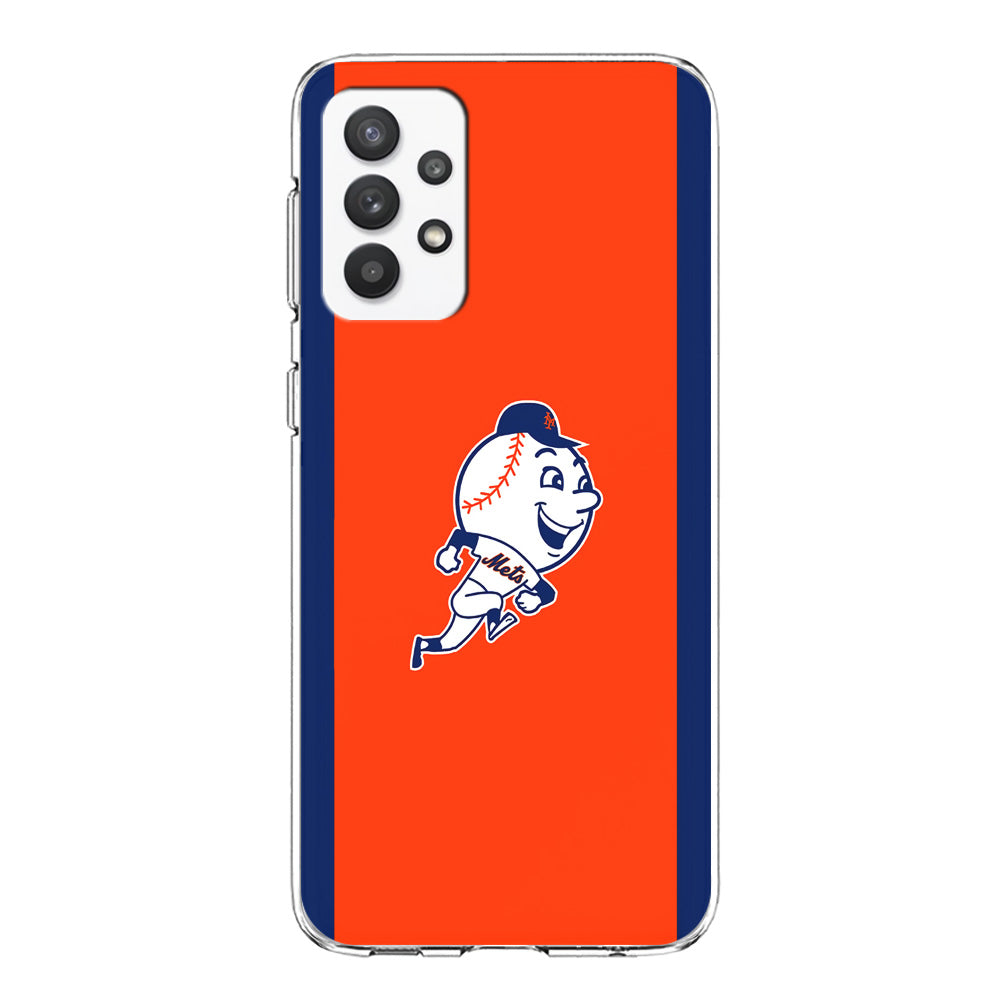 Baseball New York Mets MLB 002 Samsung Galaxy A32 Case-Phone Case-Clear Soft Case-Altracase