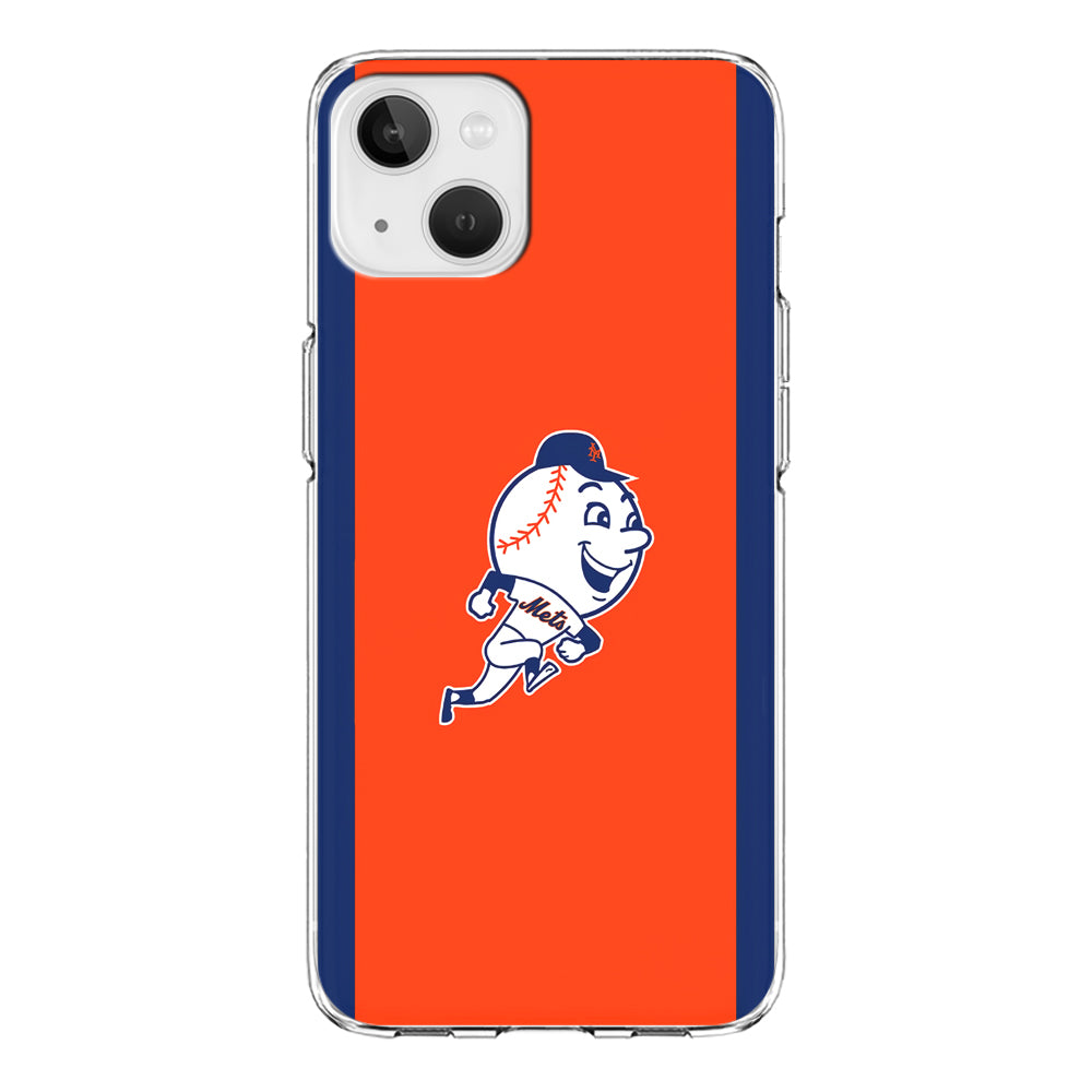 Baseball New York Mets MLB 002 iPhone 15 Plus Case-Phone Case-Clear Soft Case-Altracase