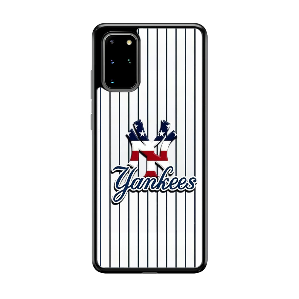 Baseball New York Yankees MLB 001 Samsung Galaxy S20 Plus Case-Phone Case-Rubber Black (2D Case)-Altracase