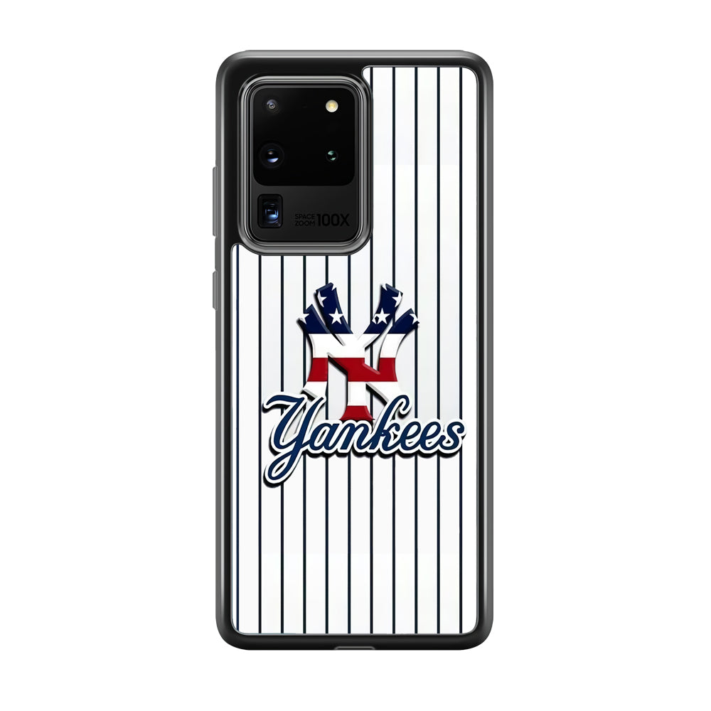 Baseball New York Yankees MLB 001 Samsung Galaxy S20 Ultra Case-Phone Case-Tempered Glass Case-Altracase