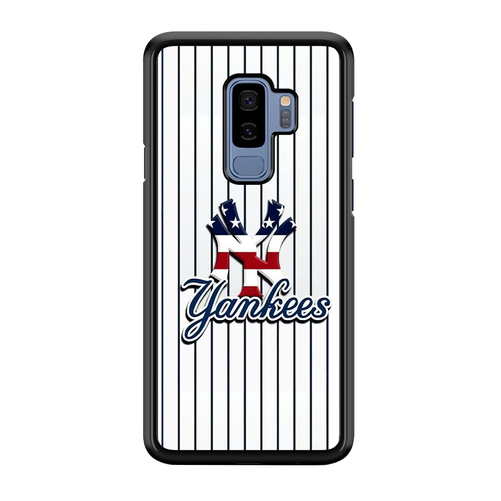 Baseball New York Yankees MLB 001 Samsung Galaxy S9 Plus Case-Phone Case-Rubber Black (2D Case)-Altracase