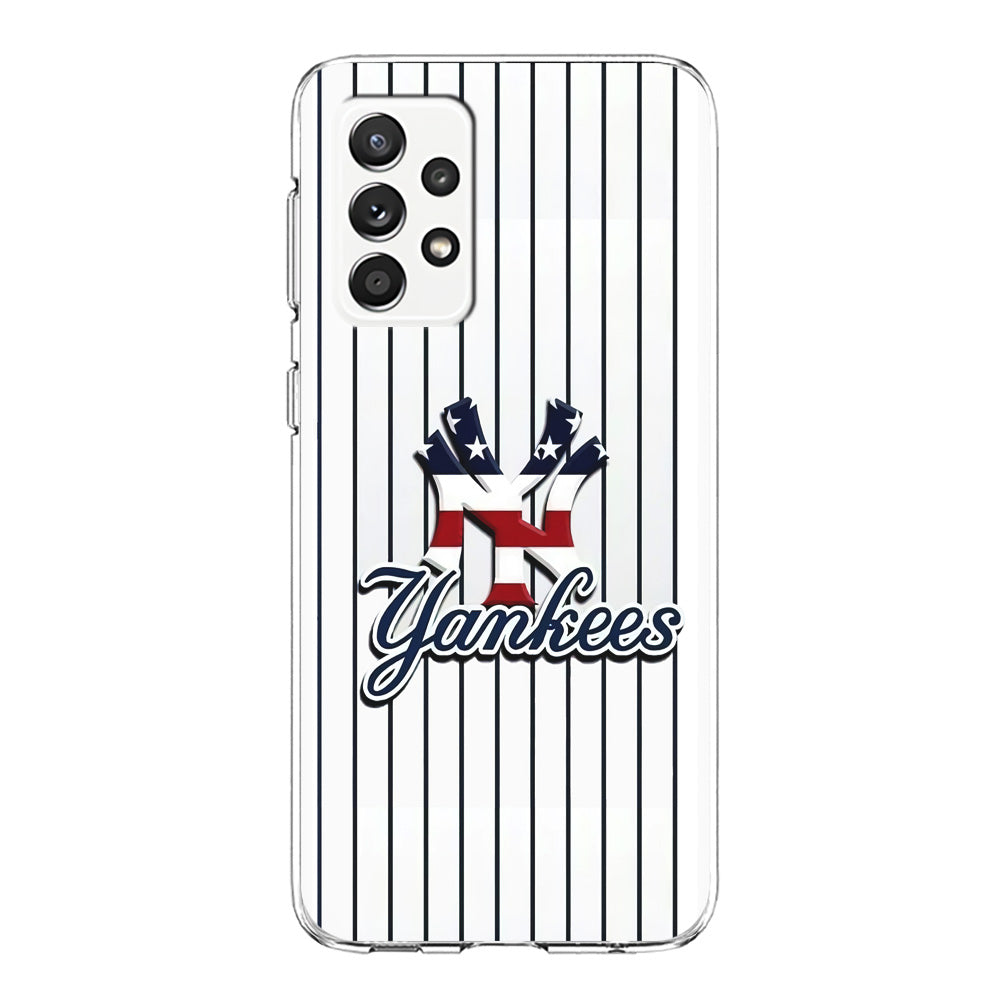 Baseball New York Yankees MLB 001 Samsung Galaxy A72 Case-Phone Case-Clear Soft Case-Altracase