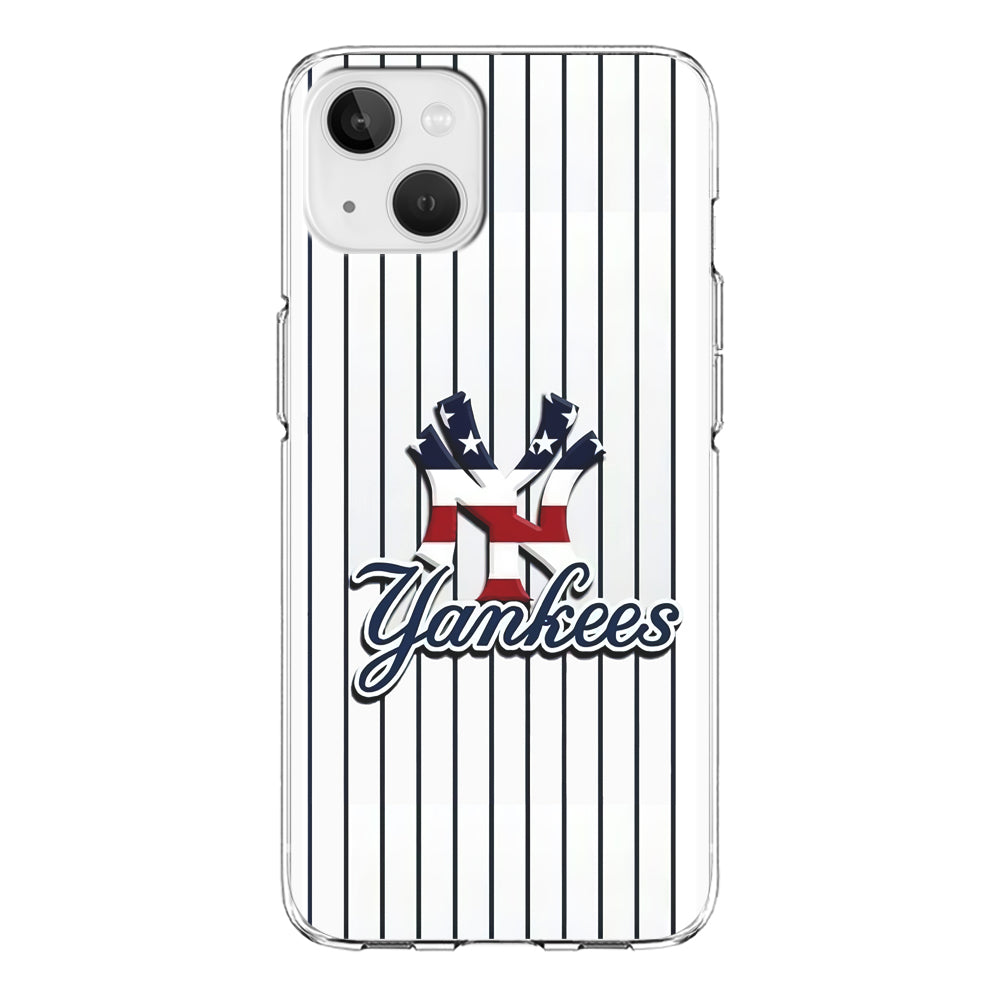 Baseball New York Yankees MLB 001 iPhone 15 Plus Case-Phone Case-Clear Soft Case-Altracase
