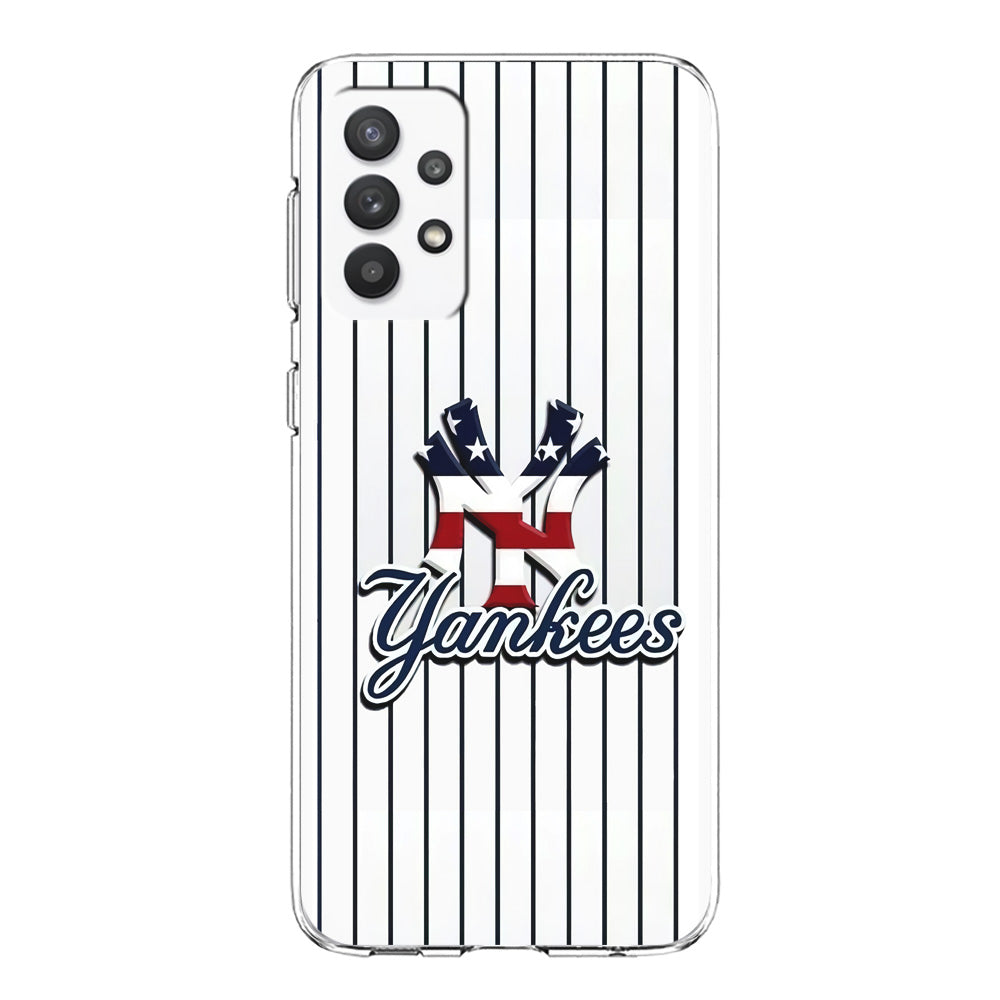 Baseball New York Yankees MLB 001 Samsung Galaxy A32 Case-Phone Case-Clear Soft Case-Altracase