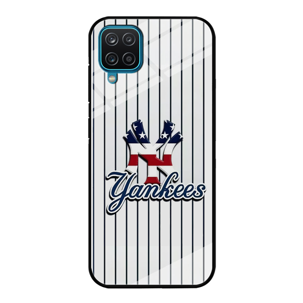 Baseball New York Yankees MLB 001 Samsung Galaxy A12 Case-Phone Case-Tempered Glass Case-Altracase