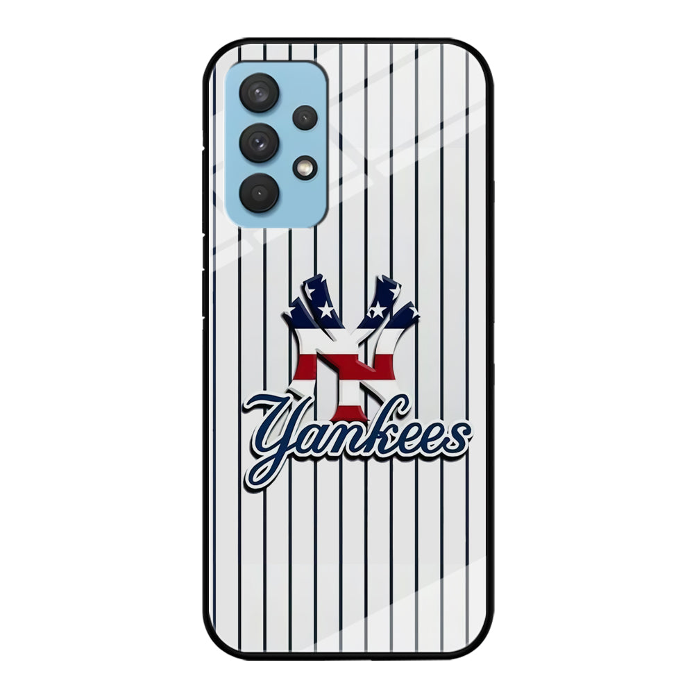 Baseball New York Yankees MLB 001 Samsung Galaxy A32 Case-Phone Case-Tempered Glass Case-Altracase