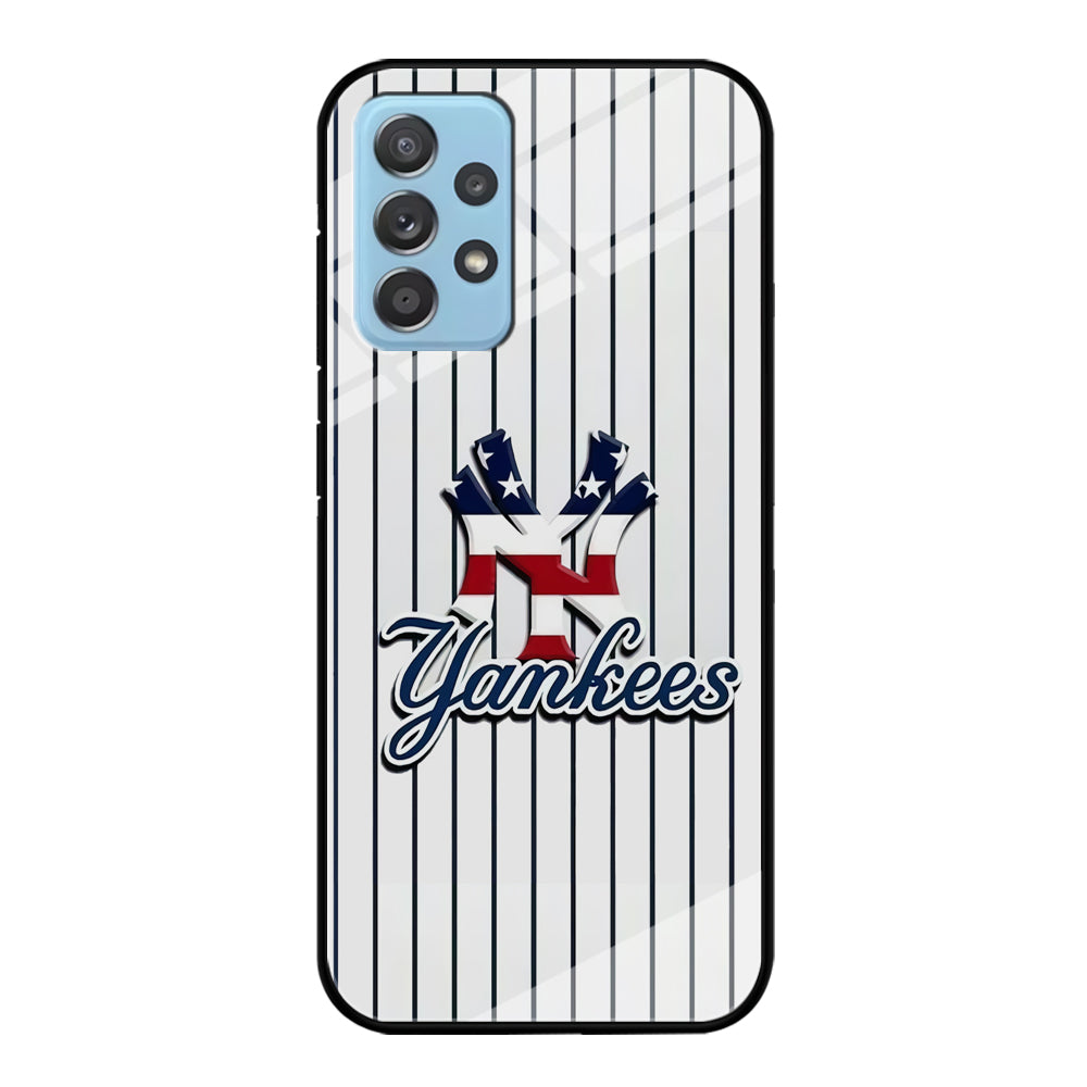 Baseball New York Yankees MLB 001 Samsung Galaxy A72 Case-Phone Case-Tempered Glass Case-Altracase