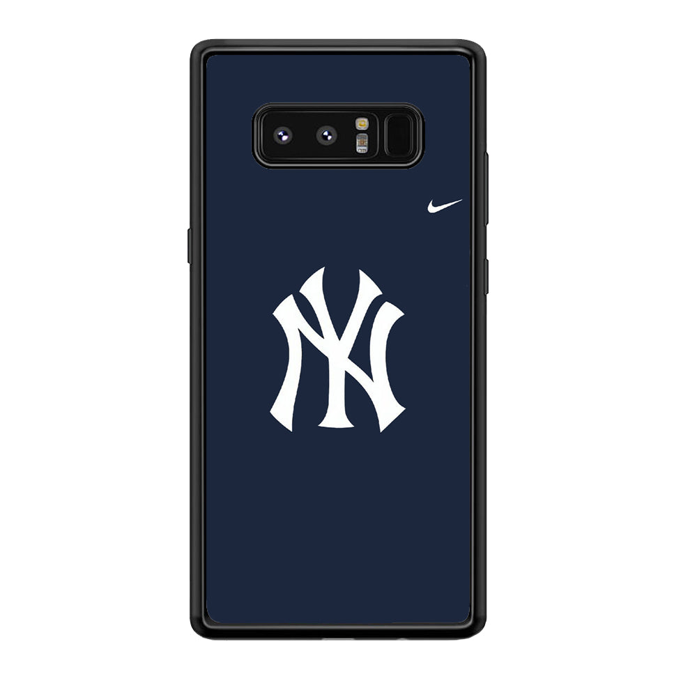 Baseball New York Yankees MLB 002 Samsung Galaxy Note 8 Case-Phone Case-Rubber Black (2D Case)-Altracase