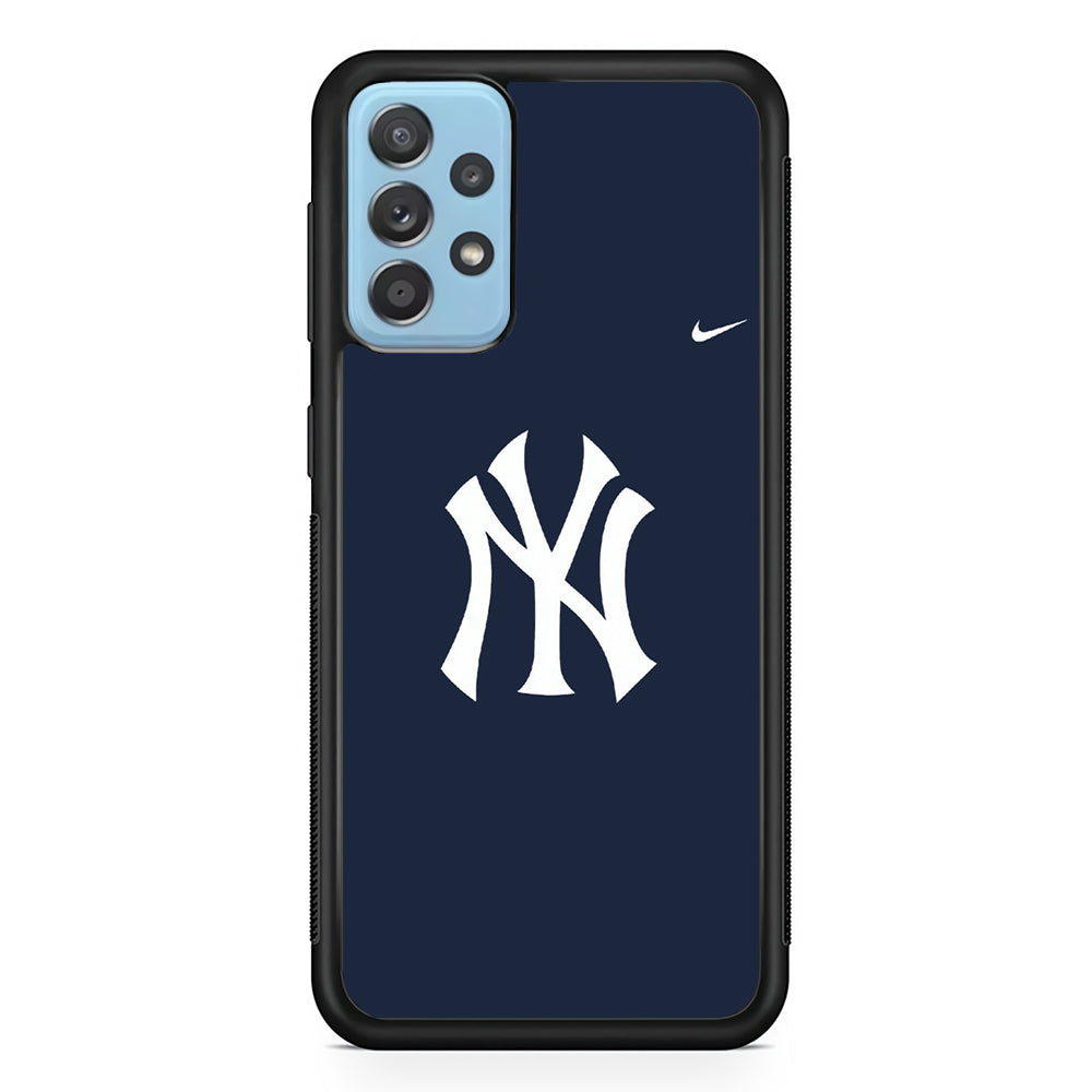 Baseball New York Yankees MLB 002 Samsung Galaxy A72 Case-Phone Case-Rubber Black (2D Case)-Altracase